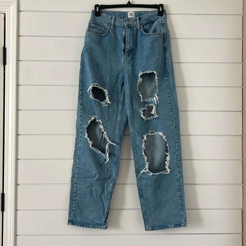 BDG Hight-Wasted Baggy Jean - Destroyed Light Wash